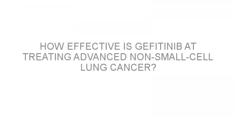 How effective is gefitinib at treating advanced non-small-cell lung cancer?