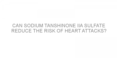 Can sodium tanshinone IIA sulfate reduce the risk of heart attacks?