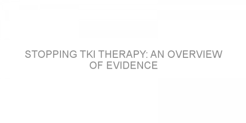 Stopping TKI therapy: An overview of evidence