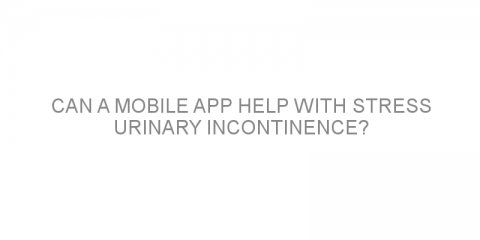 Can a mobile app help with stress urinary incontinence?