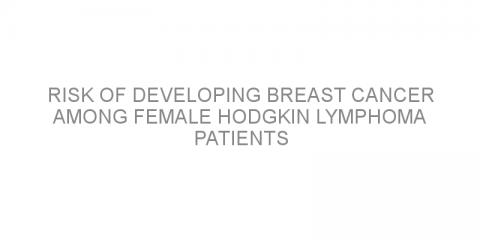 Risk of developing breast cancer among female Hodgkin lymphoma patients