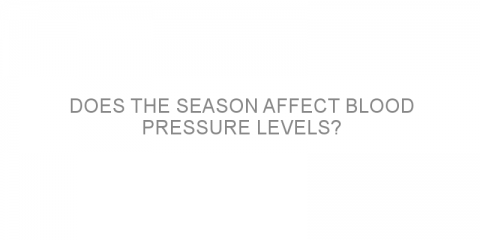 Does the season affect blood pressure levels?