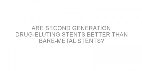 Are second generation drug-eluting stents better than bare-metal stents?