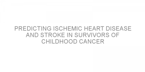 Predicting ischemic heart disease and stroke in survivors of childhood cancer