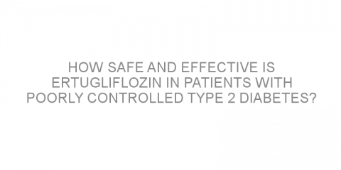 How safe and effective is ertugliflozin in patients with poorly controlled type 2 diabetes?