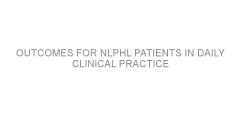 Outcomes for NLPHL patients in daily clinical practice