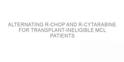 Alternating R-CHOP and R-cytarabine for transplant-ineligible MCL patients