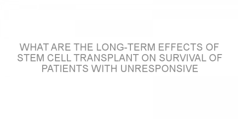 What are the long-term effects of stem cell transplant on survival of patients with unresponsive Hodgkin’s lymphoma?