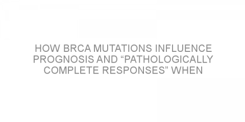 How BRCA mutations influence prognosis and “pathologically complete responses” when chemotherapy is used