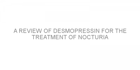 A review of desmopressin for the treatment of nocturia