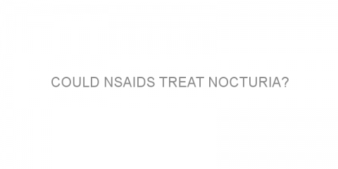 Could NSAIDs treat nocturia?