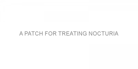 A patch for treating nocturia