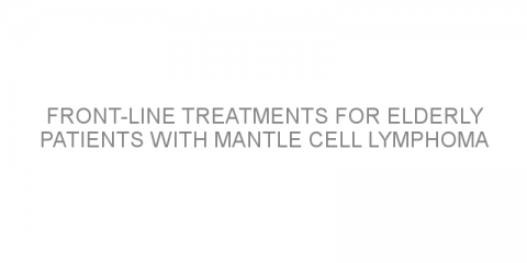 Front-line treatments for elderly patients with mantle cell lymphoma