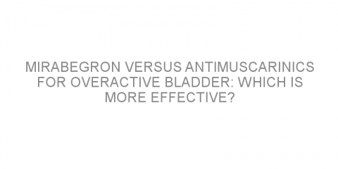 Mirabegron versus antimuscarinics for overactive bladder: which is more effective?