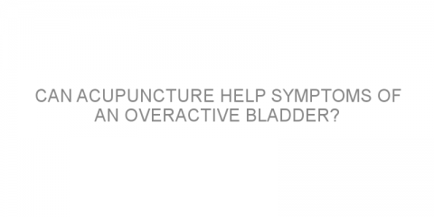 Can acupuncture help symptoms of an overactive bladder?