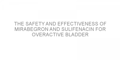 The safety and effectiveness of Mirabegron and Sulifenacin for Overactive Bladder