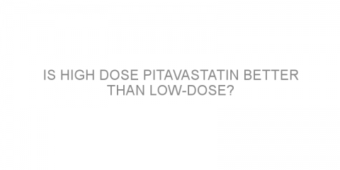 Is high dose pitavastatin better than low-dose?