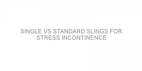 Single vs standard slings for stress incontinence