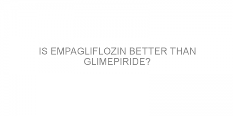 Is empagliflozin better than glimepiride?
