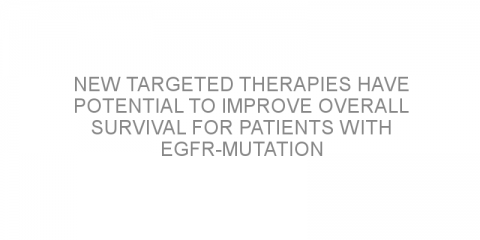 New targeted therapies have potential to improve overall survival for patients with EGFR-mutation positive NSCLC