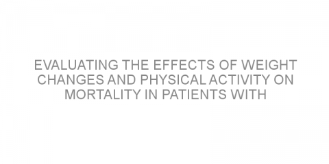 Evaluating the effects of weight changes and physical activity on mortality in patients with coronary artery disease