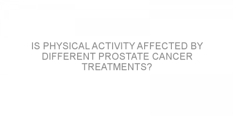 Is physical activity affected by different prostate cancer treatments?