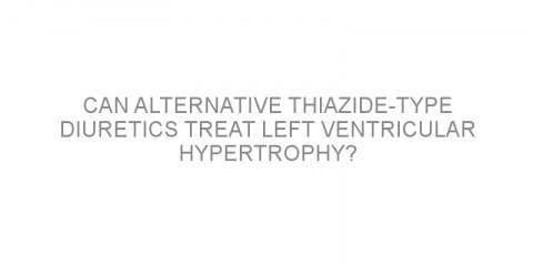 Can alternative thiazide-type diuretics treat left ventricular hypertrophy?