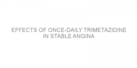 Effects of once-daily trimetazidine in stable angina