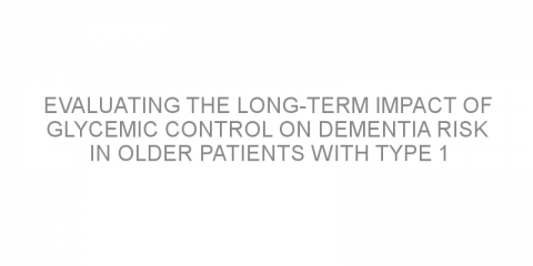 Evaluating the long-term impact of glycemic control on dementia risk in older patients with Type 1 diabetes