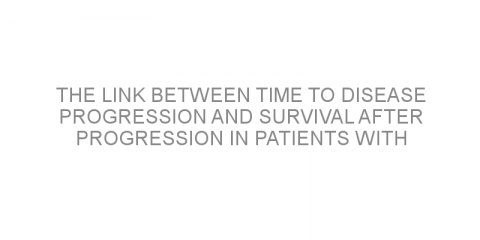 The link between time to disease progression and survival after progression in patients with advanced lung cancer