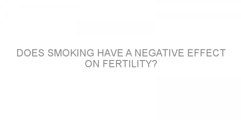 Does smoking have a negative effect on fertility?