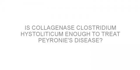 Is collagenase clostridium hystoliticum enough to treat Peyronie’s disease?