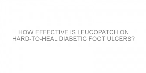 How effective is LeucoPatch on hard-to-heal diabetic foot ulcers?