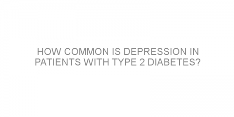 How common is depression in patients with type 2 diabetes?