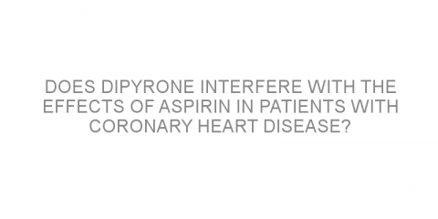 Does dipyrone interfere with the effects of aspirin in patients with coronary heart disease?