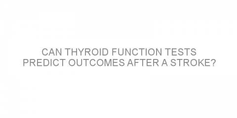 Can thyroid function tests predict outcomes after a stroke?