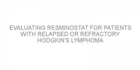 Evaluating resminostat for patients with relapsed or refractory Hodgkin’s lymphoma