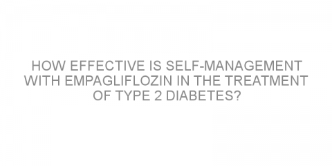 How effective is self-management with empagliflozin in the treatment of type 2 diabetes?