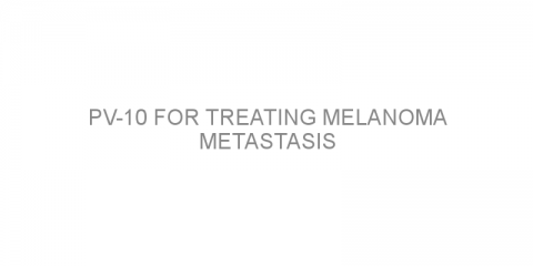 PV-10 for treating melanoma metastasis