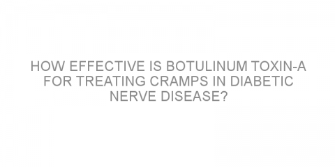 How effective is botulinum toxin-A for treating cramps in diabetic nerve disease?