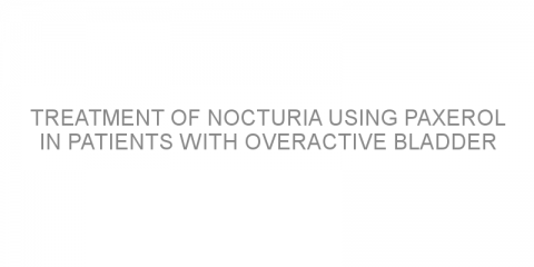 Treatment of nocturia using Paxerol in patients with overactive bladder