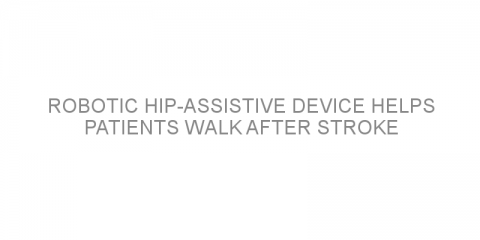 Robotic hip-assistive device helps patients walk after stroke