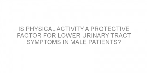 Is physical activity a protective factor for lower urinary tract symptoms in male patients?