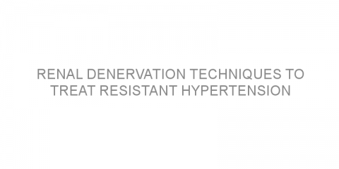 Renal denervation techniques to treat resistant hypertension