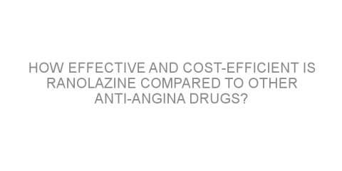 How effective and cost-efficient is ranolazine compared to other anti-angina drugs?