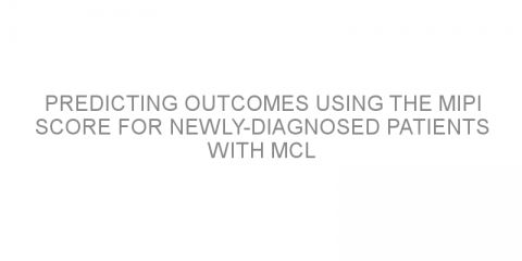 Predicting outcomes using the MIPI score for newly-diagnosed patients with MCL