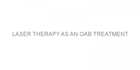 Laser therapy as an OAB treatment