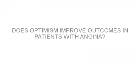 Does optimism improve outcomes in patients with angina?