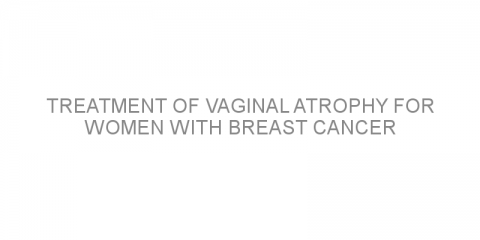 Treatment of vaginal atrophy for women with breast cancer