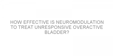 How effective is neuromodulation to treat unresponsive overactive bladder?